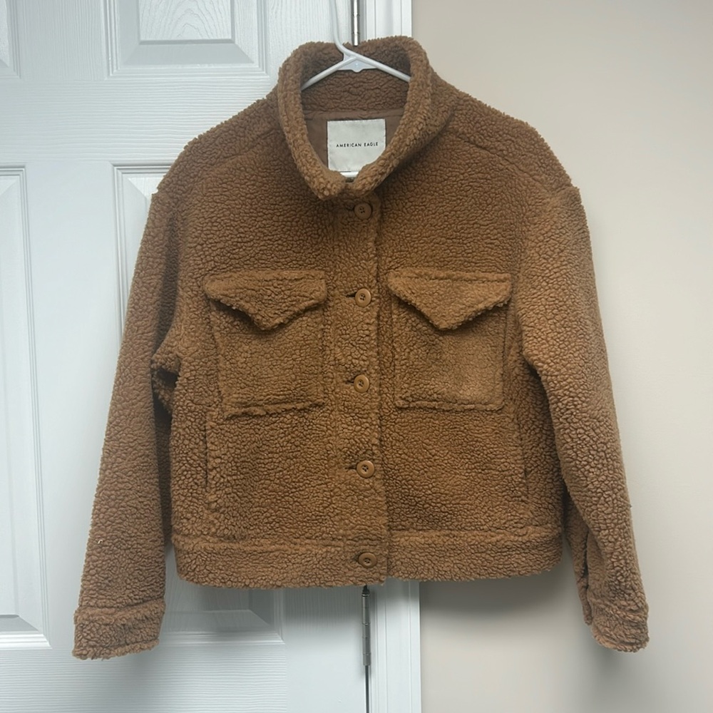 NWOT American Eagle Teddy Bear Jacket